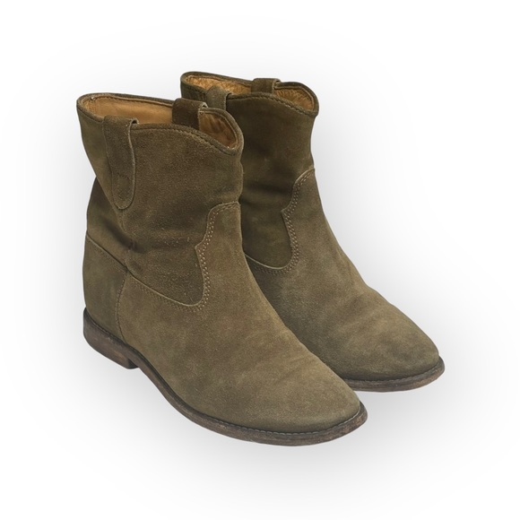 Isabel Marant 𖤐 Alessandra Ambrosio’s Crisi Slouchy Suede Boot 𖤐 Taupe 𖤐 36 - Picture 13 of 17